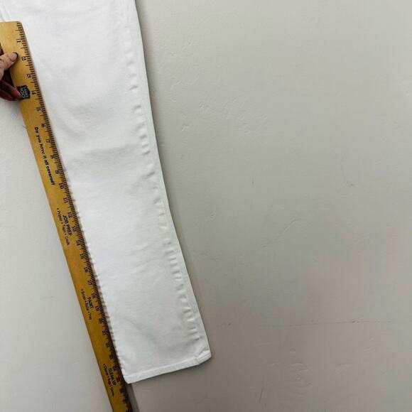 Tory Burch White Cropped Denim Jeans Women’s Size 24 - Picture 4 of 10